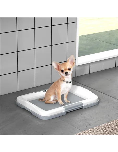 PawHut Dog Toilet Tray for Training Dogs, Dog Litter Tray for Indoor, Outdoor, 47 x 34 x 6cm