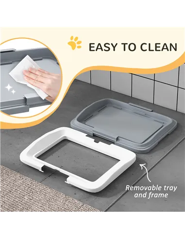 PawHut Dog Toilet Tray for Training Dogs, Dog Litter Tray for Indoor, Outdoor, 47 x 34 x 6cm