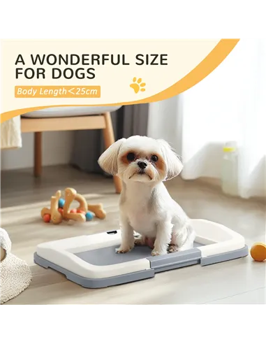 PawHut Dog Toilet Tray for Training Dogs, Dog Litter Tray for Indoor, Outdoor, 47 x 34 x 6cm