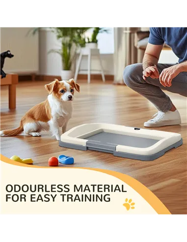 PawHut Dog Toilet Tray for Training Dogs, Dog Litter Tray for Indoor, Outdoor, 47 x 34 x 6cm