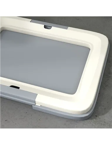 PawHut Dog Toilet Tray for Training Dogs, Dog Litter Tray for Indoor, Outdoor, 47 x 34 x 6cm