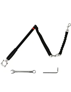 PawHut Dog Lead for Bicycle, Dog Leash for Cycling, Training, Jogging, Black