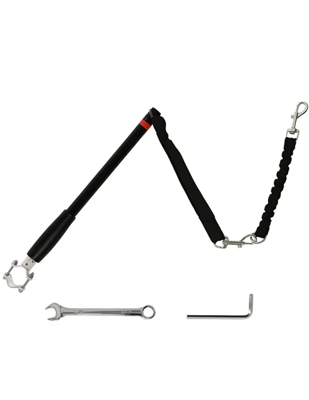 PawHut Dog Lead for Bicycle, Dog Leash for Cycling, Training, Jogging, Black