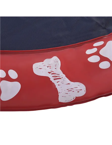 PawHut Dog Splash Pad, Pet Sprinkler Mat, Non-Slip Dog Paddling Pool, Foldable Outdoor Sprinkler and Splash Mat Water Play for G