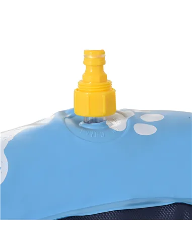 PawHut Dog Splash Pad, Pet Sprinkler Mat, Non-Slip Dog Paddling Pool, Foldable Outdoor Sprinkler and Splash Mat Water Play for G