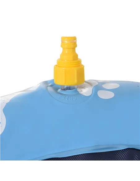 PawHut Dog Splash Pad, Pet Sprinkler Mat, Non-Slip Dog Paddling Pool, Foldable Outdoor Sprinkler and Splash Mat Water Play for G