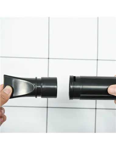 PawHut Dog Hair Dryer Pet Grooming Blaster Dryer Blower Adjustable Temperature Speed with 2.1M Flexible Hose 3 Nozzles - Black