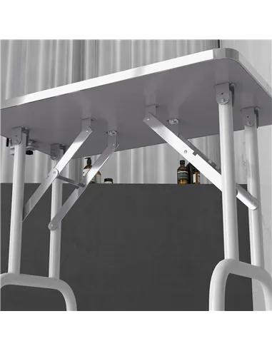 PawHut 32" Foldable Dog Grooming Table Pet Drying Beauty Table Adjustable Fixed Arm Rubber Top, Pink