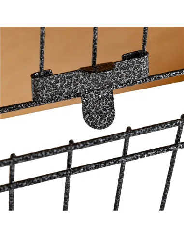 PawHut Wood-metal Guinea Pigs Hutches Elevated Pet House Outdoor 89.5 x 45 x 81cm