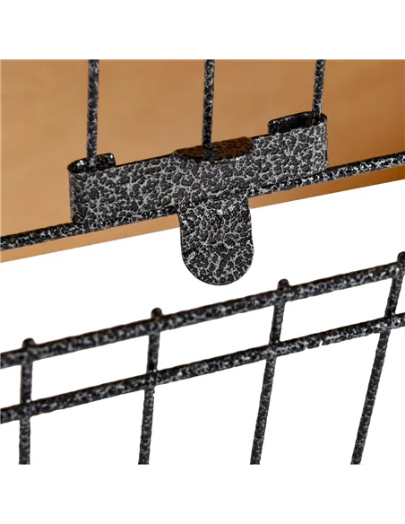 PawHut Wood-metal Guinea Pigs Hutches Elevated Pet House Outdoor 89.5 x 45 x 81cm