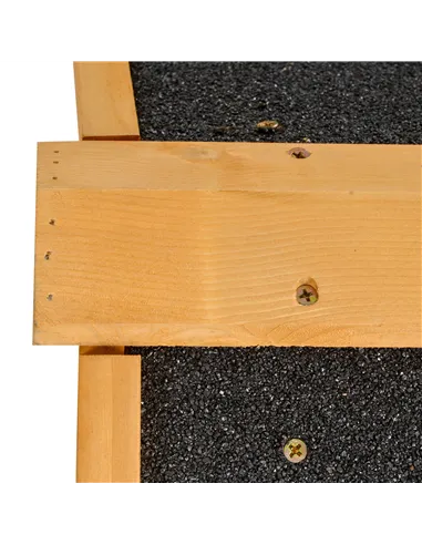 PawHut Wood-metal Guinea Pigs Hutches Elevated Pet Bunny House Rabbit Cage with Slide-Out Tray Outdoor