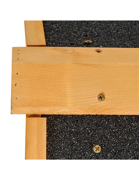 PawHut Wood-metal Guinea Pigs Hutches Elevated Pet Bunny House Rabbit Cage with Slide-Out Tray Outdoor