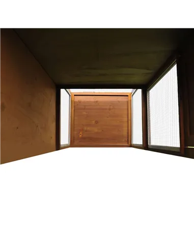 PawHut Small Animal Deluxe XXL Fir Wood 2-Tier Guinea Pigs Hutches Natural Wood Tone