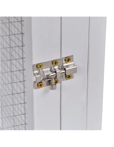 PawHut Guinea Pigs Hutches Wood Bunny Cage for Outdoor Indoor w/ Pull Out Tray Run Box Ramp