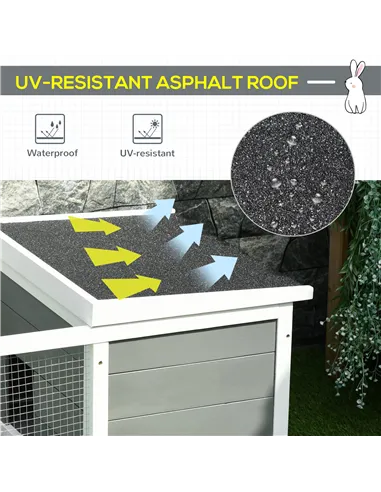 PawHut Guinea Pigs Hutches Small Guinea Pigs Hutches Pet Run Cover, with Water-resistant Asphalt Roof