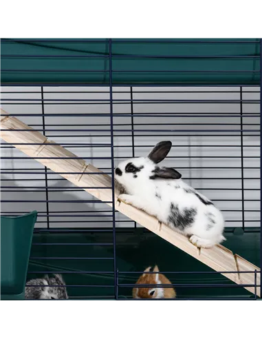 PawHut 2-Story Large Small Animal Cage w/ Accessories for Chinchillas Puppy Guinea Pig