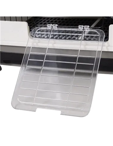 PawHut Metal Wire 3-Tier Small Guinea Pigs Hutches Rabbits Hutches Black/White