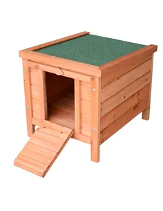 PawHut 20" Wooden Guinea Pigs Hutches-Fir Wood