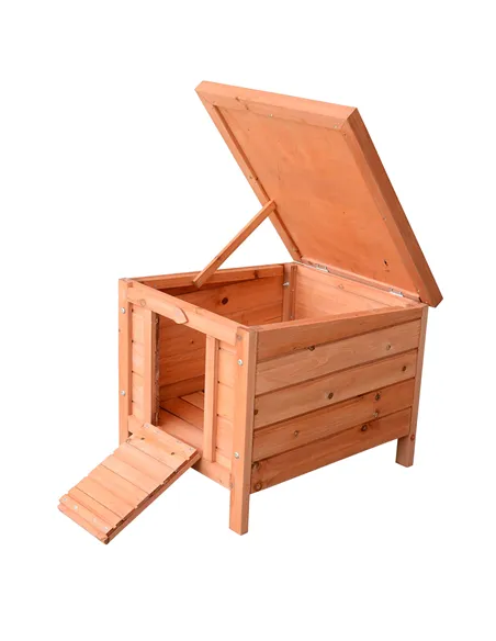 PawHut 20" Wooden Guinea Pigs Hutches-Fir Wood