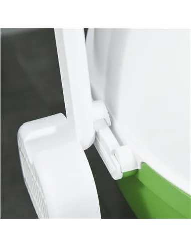 PawHut Large Cat Litter Box, with Scoop, Front Entrance, 53 x 51 x 48cm -Green