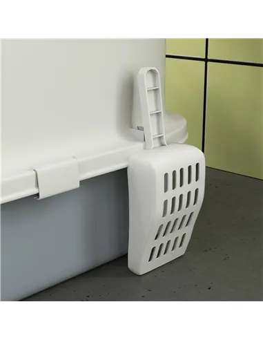 PawHut Cat Litter Box with Lid, Scoop, Deodorisation Bags, Top Entry