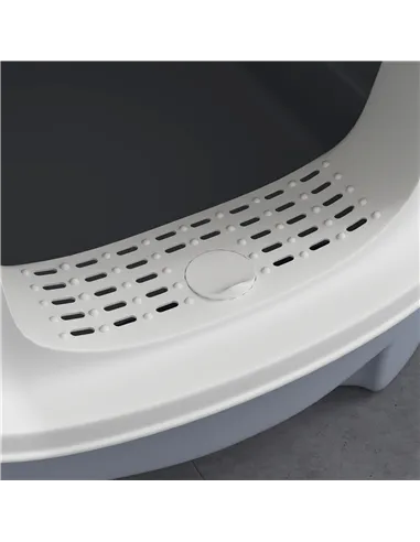 PawHut Cat Litter Box with Lid, Scoop, Deodorisation Bags, Top Entry