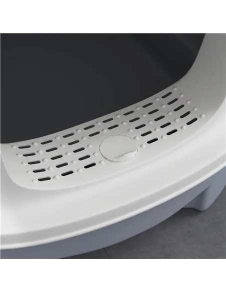 PawHut Cat Litter Box with Lid, Scoop, Deodorisation Bags, Top Entry