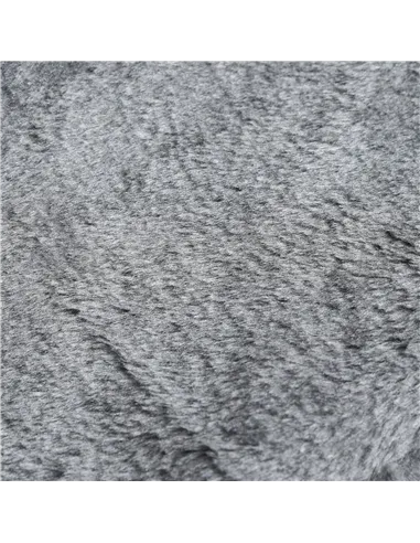 PawHut Four-Step Dog Stairs, with Washable Plush Cover, for High Bed Sofa, Dog Stairs for Small Dog and Cat - Light Grey