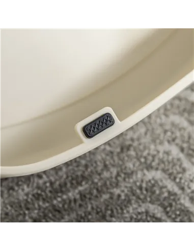 PawHut Foldable Pet Stairs Portable Dog Steps 3-Step Design with Non-slip Mats for High Beds, Sofas, 49 x 38 x 38 cm, Cream