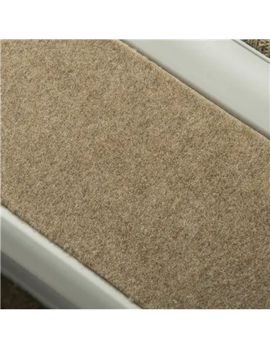 PawHut Foldable Four-Step Pet Stairs, for Cats, Small Miniature Dogs, with Non-Slip Mats 62 x 38 x 49.5cm - Grey