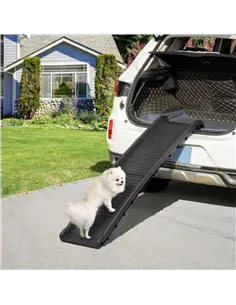 PawHut Foldable Pet Ramp Dog Car Ramp for SUVs, Cars - Black 2