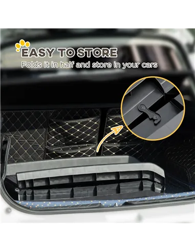 PawHut Foldable Pet Ramp Dog Car Ramp for SUVs, Cars - Black