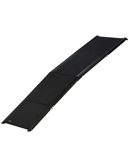 PawHut Folding Dog Ramp for Car, Portable Pet Ramp, with Non-Slip Surface, Aluminium Alloy Frame, for XL Dogs