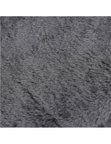 PawHut Four-Step Dog Stairs, with Washable Plush Cover, for High Bed Sofa, Dog Stairs for Small Dog and Cat - Dark Grey