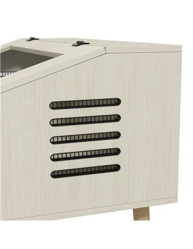 PawHut 140L Vivarium for Snakes, Lizards, Horned Frogs, Chameleons, Hamsters, Gerbils with Tempered Glass Windows