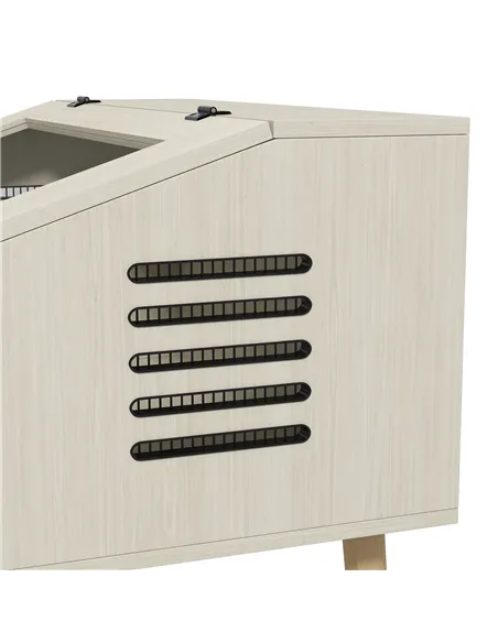 PawHut 140L Vivarium for Snakes, Lizards, Horned Frogs, Chameleons, Hamsters, Gerbils with Tempered Glass Windows