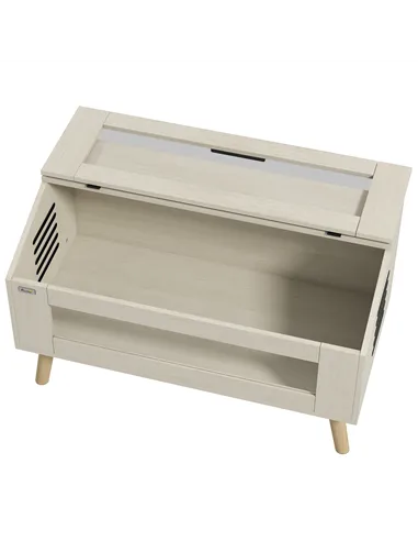 PawHut 140L Vivarium for Snakes, Lizards, Horned Frogs, Chameleons, Hamsters, Gerbils with Tempered Glass Windows