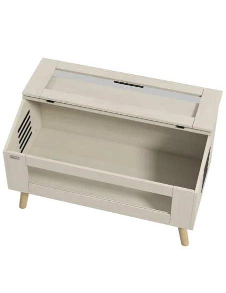 PawHut 140L Vivarium for Snakes, Lizards, Horned Frogs, Chameleons, Hamsters, Gerbils with Tempered Glass Windows