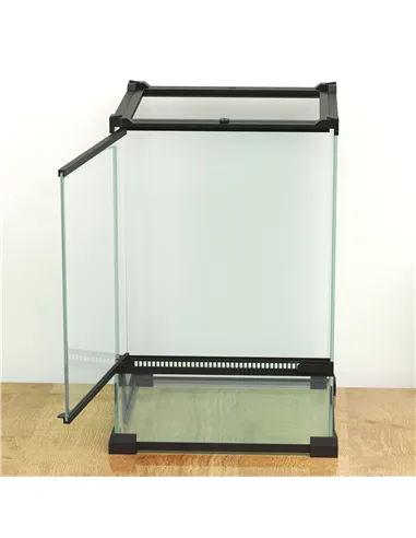 PawHut 12L Vivarium for Lizards, Frogs, Snakes, Turtles, Tortoises w/ Anti-Escape Design, Ventilation
