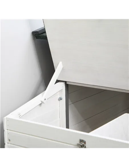 PawHut Chicken Coop Small Animal Pet Cage w/ Nesting Box Outdoor Run Wooden