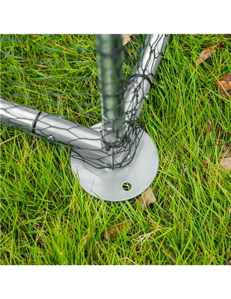 PawHut Walk In Chicken Run Chicken Coop, Large Poultry Cage Hen House for 6-8 Chickens Outdoor w/ Water-Resist Cover 302 x 107 x