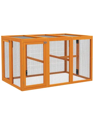PawHut Wooden Chicken Coop with Combinable Design, for 1-3 Chickens