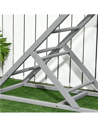 PawHut Walk-In Chicken Run, Metal Chicken Coop with Cover, Outdoor Hen Poultry House Cage with Chicken Activity Shelf, for Chick