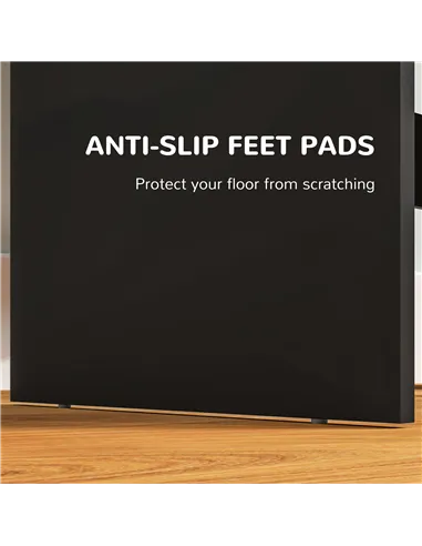 HOMCOM Multi-Storage Dressing Table, with Mirror - Black