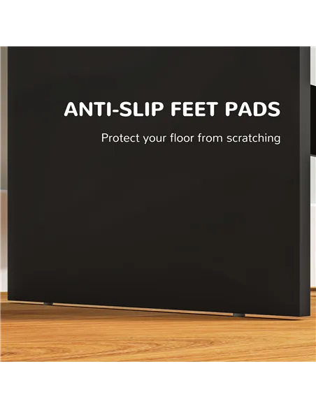 HOMCOM Multi-Storage Dressing Table, with Mirror - Black