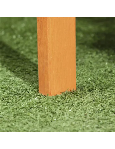 PawHut Rabbit Hutch Outdoor Guinea Pig Hutch Bunny Cage Shelter Outdoor, 90 x 45 x 65cm