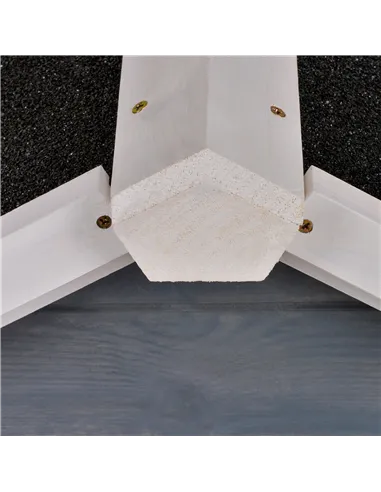 PawHut Wooden Rabbit Hutch and Run with Sliding Tray, Ramp, Water-resistant Roof, for 2-4 Rabbits, Grey