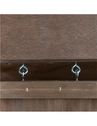 PawHut Wooden Guinea Pig Hutch, 2-Floor Bunny Cage w/ Enclosed Run Area, Brown