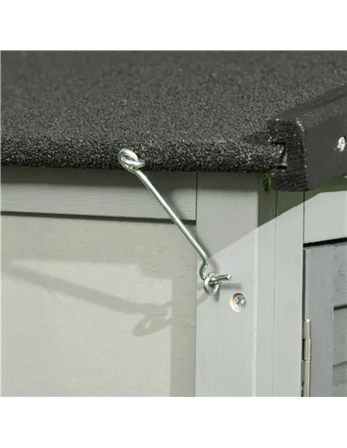 PawHut Wooden Rabbit Hutch with Outdoor Run Grey