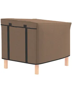 PawHut Water-Resistant Rabbit Hutch Cover for X-D2-0047 and Similar Models, 43 x 52 x 37cm, Brown